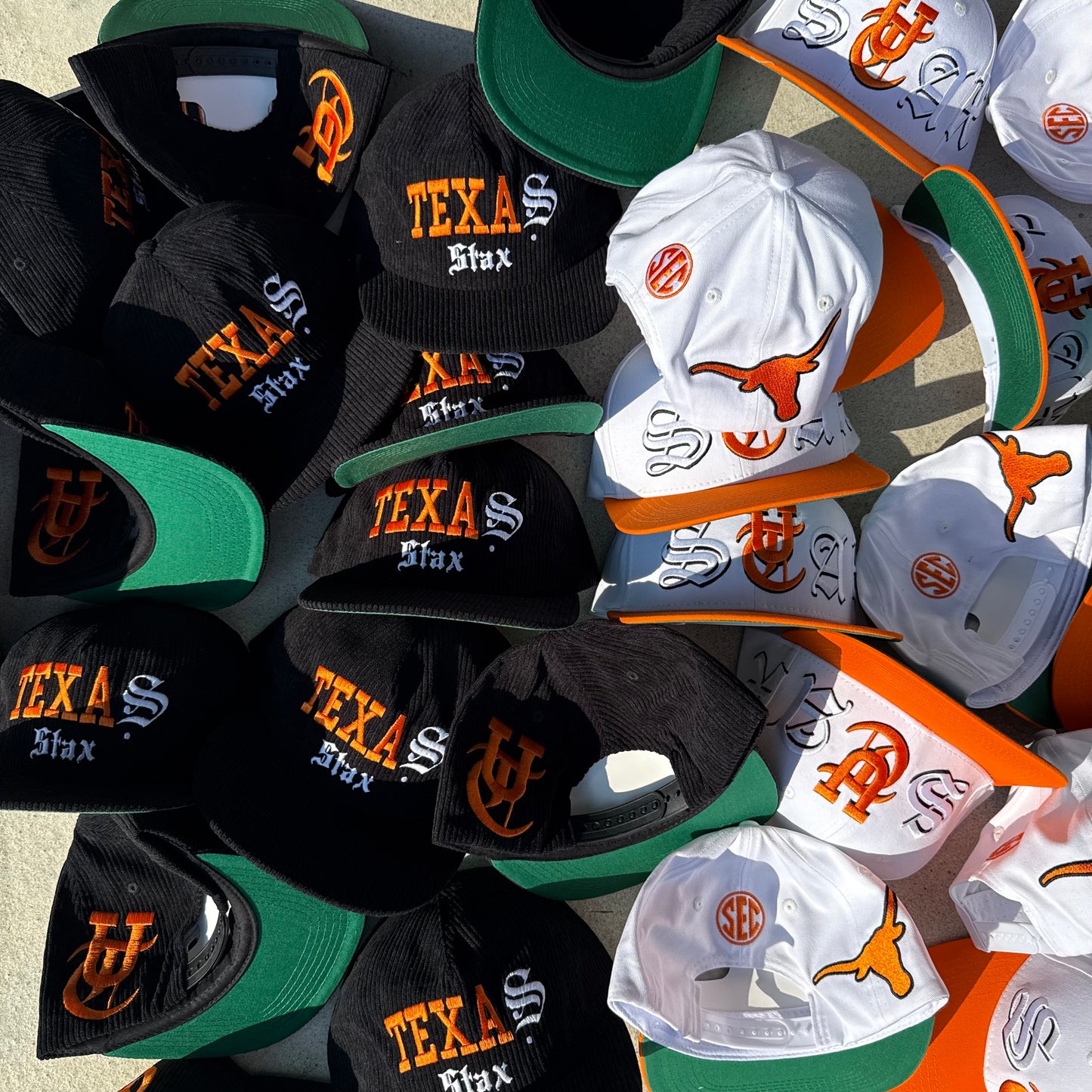 STAX X Texas Longhorn Corduroy Snapback