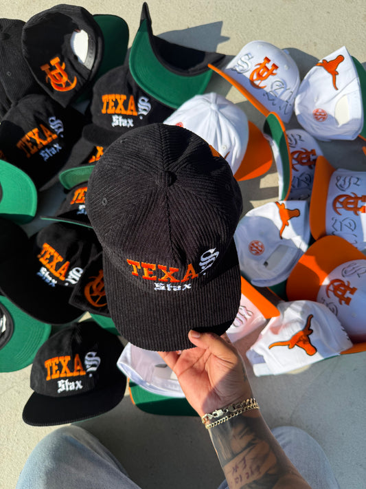 STAX X Texas Longhorn Corduroy Snapback