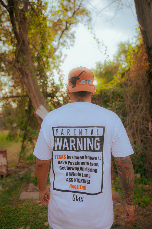 White Texas Parental Warning Tee!