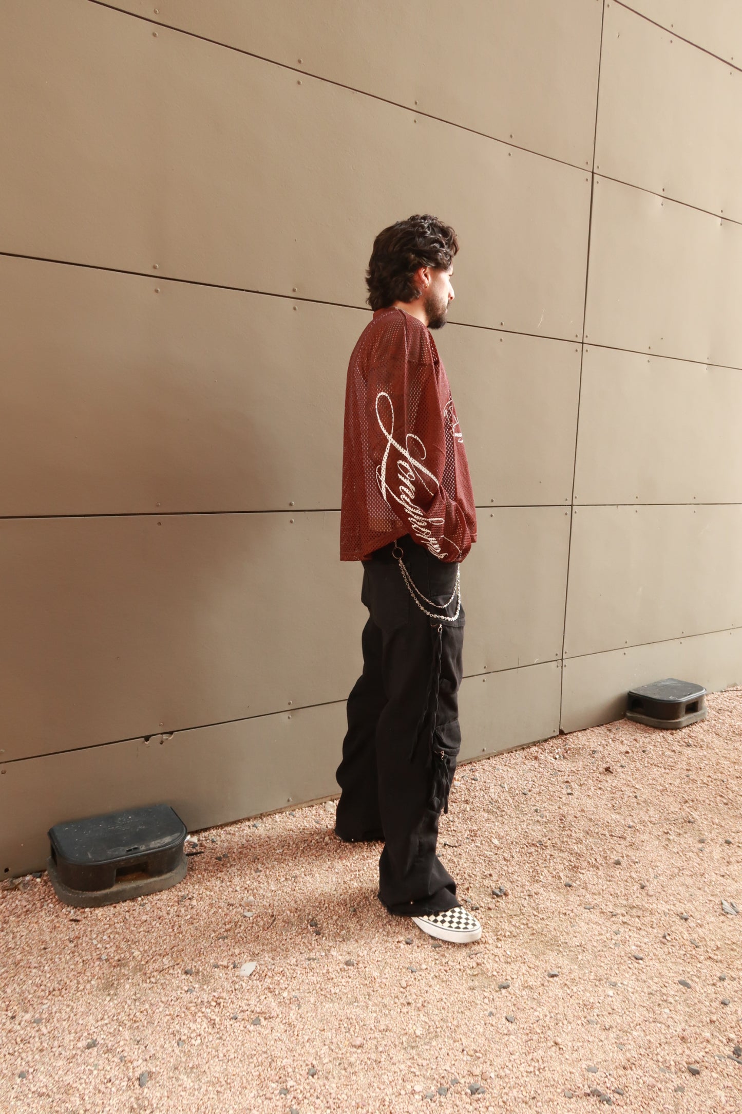 Stax Longhorn Mesh Jersey LS (Brown)