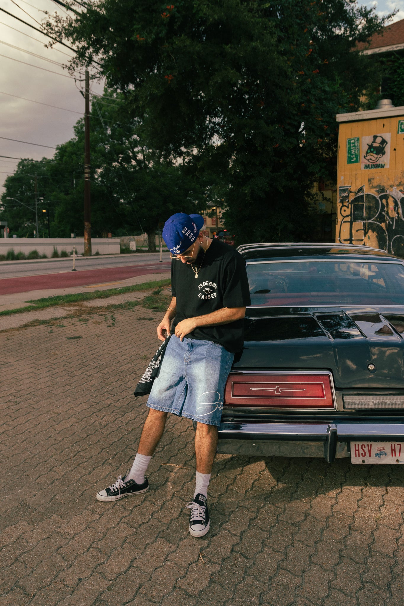Stax Light Washed Blue Jean Jorts