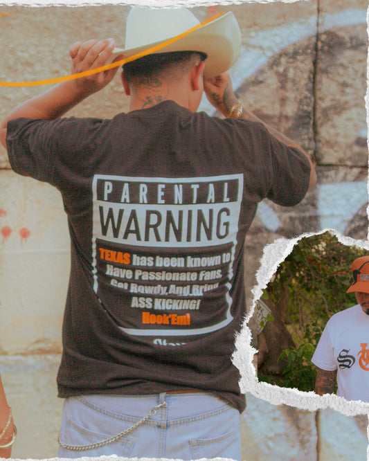 Black Texas Parental Warning Tee!