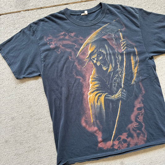 Brown Grim Reaper Tee